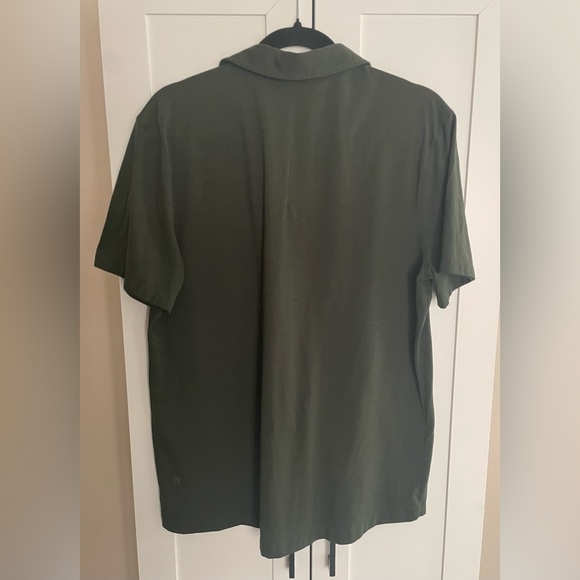 Lululemon Olive Green Polo Shirt 🫒 Size Large - Picture 2 of 3